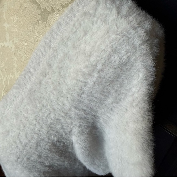 Maeve Scoop Neck Eyelash Sweater Tee L - Picture 5 of 12